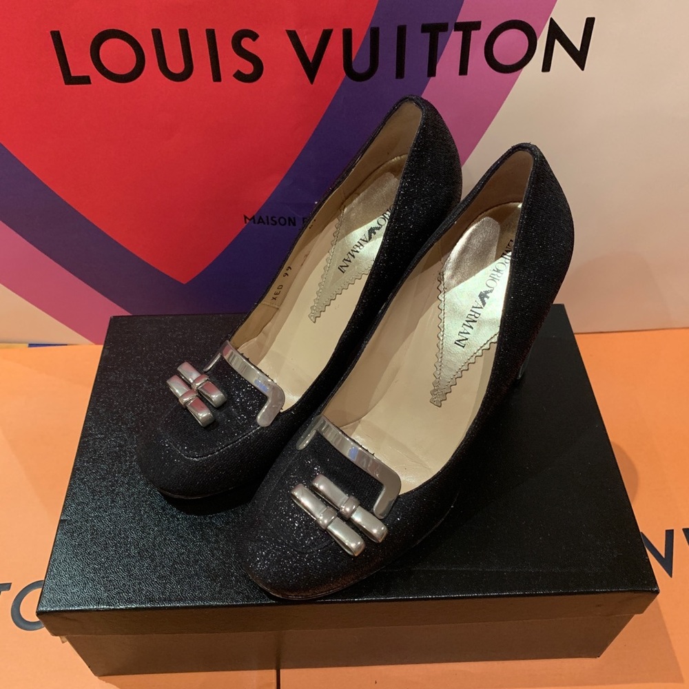 Emporio Armani Glitter pump